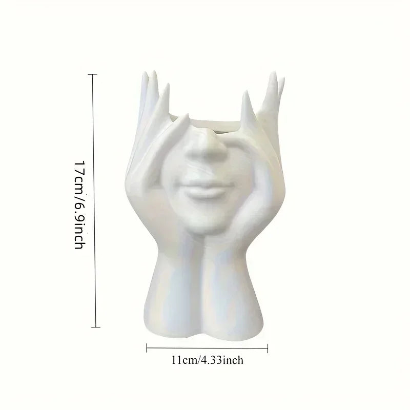 1PCS Creative Human Body Art Styling Organizer Multifunctional Makeup Brush Pen Holder Vinyl Figure Storage Desktop Office Decor