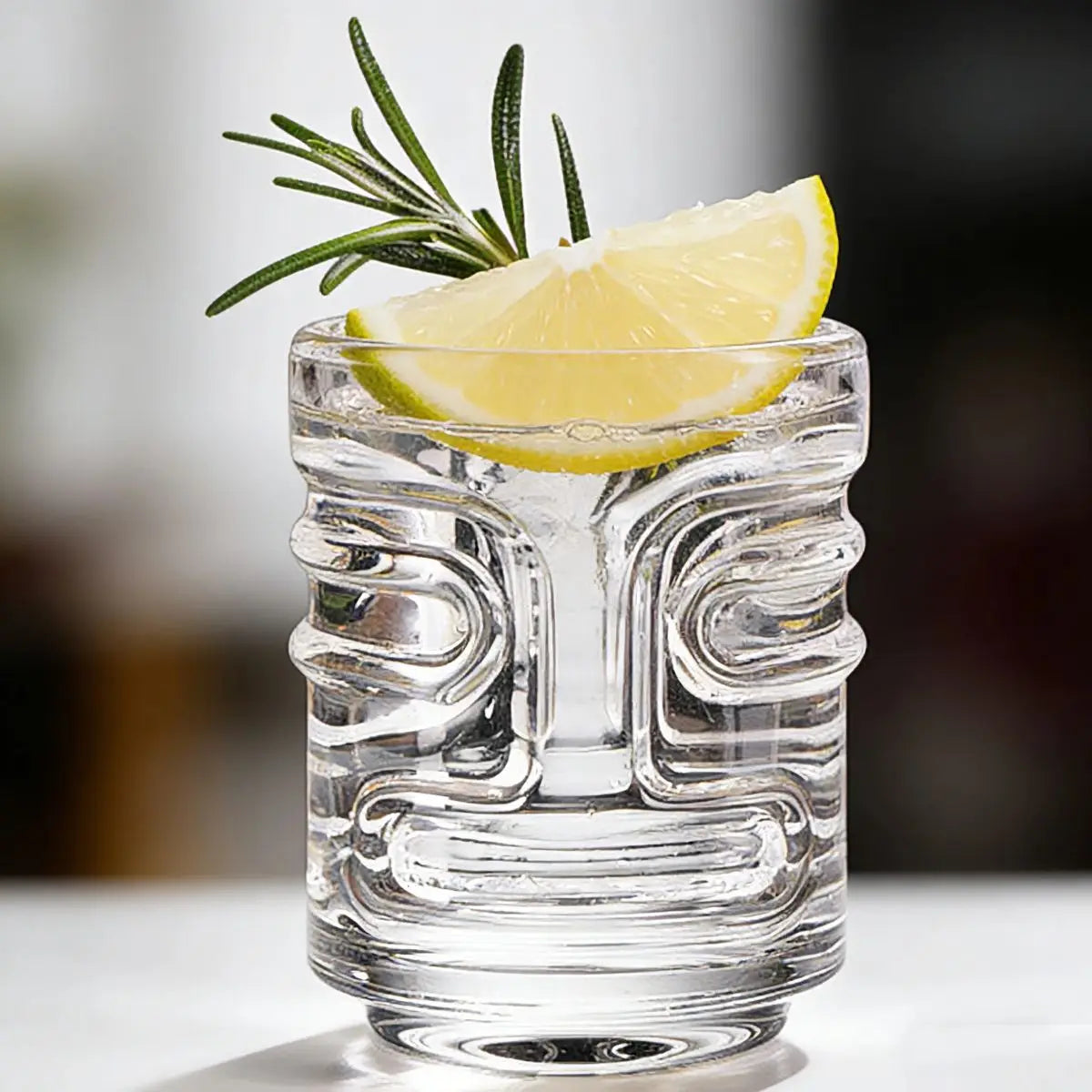 6Pcs Shot Glasses With Three Different Mask Totem Tiki Mugs for Cold Brew Espresso Liquor Cocktail Bar Accessories