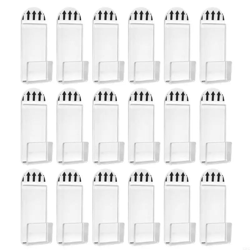 Acrylic Album Record Holder 18PCS Wall Mounted Display Shelves for Music Enthusiasts Gramophone Record Storage Shelf X3UC