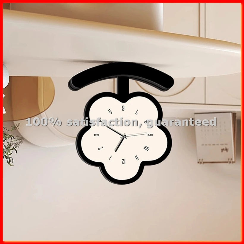 Charming Floral Pendulum Clock Decorative Timepiece for Home-A13G