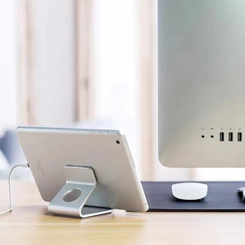 Metal Desktop Mobile Phone Stand For Smartphone 13 Inch Tablet Desk Holder Portable Storage Bracket Drop-resistant Phone Holder