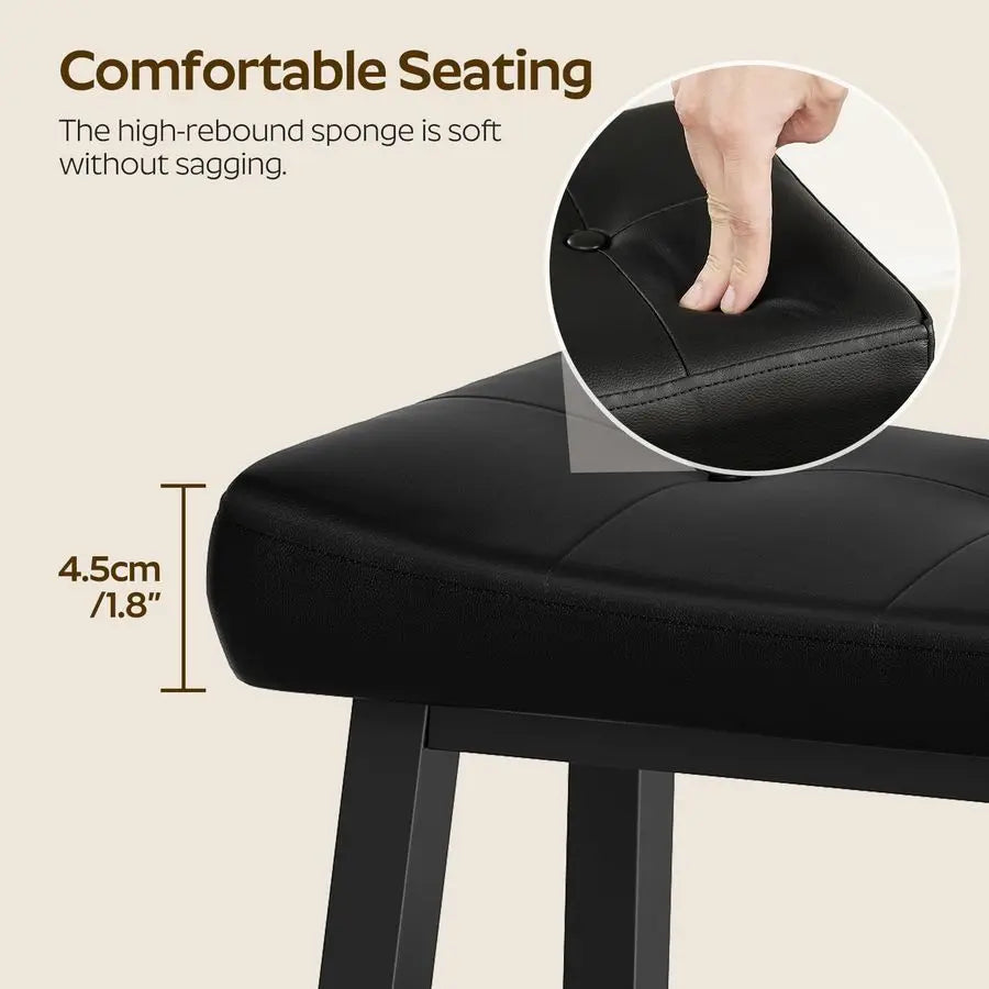 Bench, 3Tier Shoe Rack, Entryway Bench with Storage and Cushion, for Hallway, Foyer, Bedroom, Black HX02BB