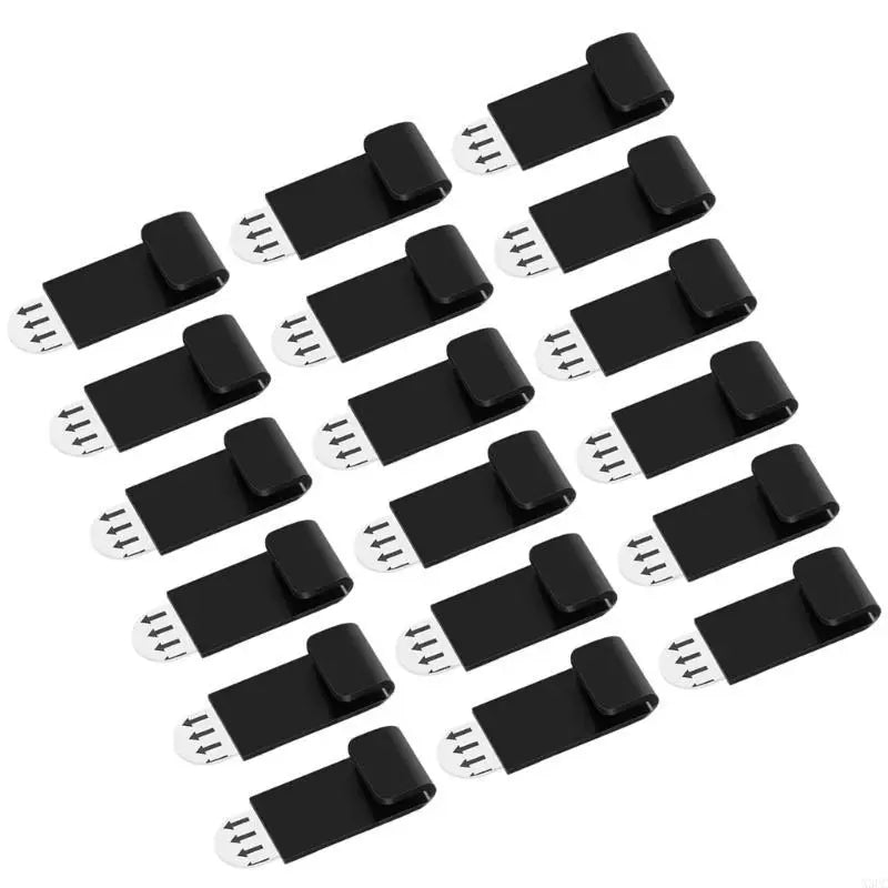 Acrylic Album Record Holder 18PCS Wall Mounted Display Shelves for Music Enthusiasts Gramophone Record Storage Shelf X3UC