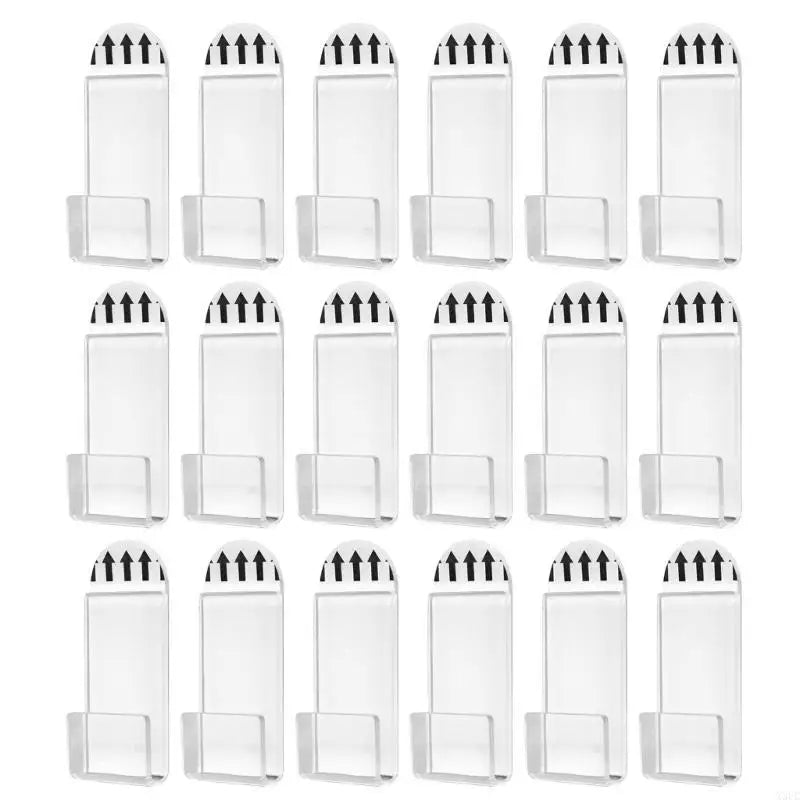 Acrylic Album Record Holder 18PCS Wall Mounted Display Shelves for Music Enthusiasts Gramophone Record Storage Shelf X3UC